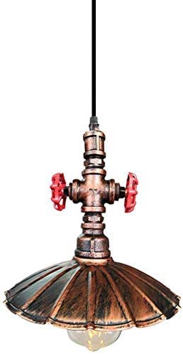 Lámpara colgante E27 de hierro forjado industrial retro para techo 6