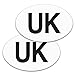TMS 2 autocollants magnétiques UK pour la conduite à l'étranger - Solides, durables et résistants aux intempéries, garantissant une utilisation dans toute l'UE et les pays européens.