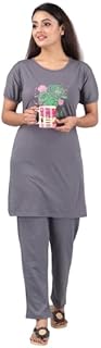natris Women's Cotton Printed Night Suit Set of Top & Pajama Set || Night Suit Set Printed-picture-29