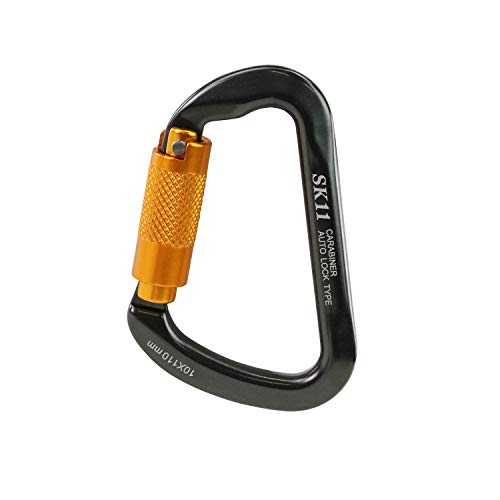 SK11 オートロックカラビナHG 10×110mm ブラック SALC-10110BK