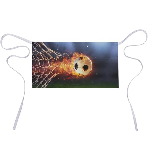 Tablier de football demi-taille imperméable en Oxford à 3 poches