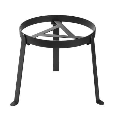 Pfannenknecht, Dreibein BBQ Gestell für Pfanne Schwarz Dreibein für Camping Topfständer Pfannenrost Dreibein für Camping Hochtemperaturbeständiges Klappbar