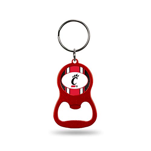 Rico Industries NCAA Cincinnati Bearcats Red Metal Keychain - Beverage Bottle Opener With Key Ring - Pocket Size
