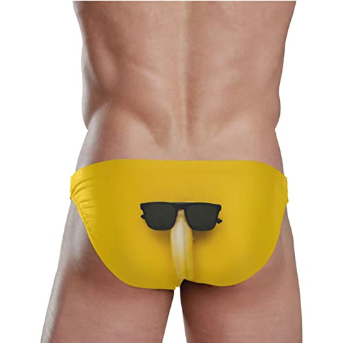 Men Swim Brief Funny Printed Sexy Mens Bikini Swimwear Swim Underwear for Men S-XXL3