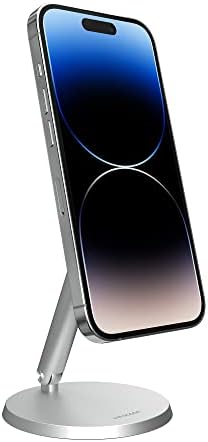 LULULOOK Magnetic Phone Stand for iPhone 12/13/14 with 360° Rotation Aluminum Design, Tilt Adjustable Desk Phone Holder Dock for iPhone 13 12/13 12 Mini/13/14 12 Pro/14 13 12 Pro Max, MagSafe Case