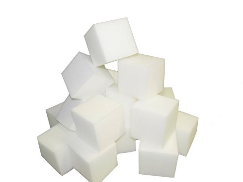 RaceCityFoam Foam Pit Cubes/Blocks 500 pcs (White) 4"x4"x4" Foam Blocks for Foam Pits, Gymnastics Foam Pits, Ninja Gyms, Freerunning and Parkour Courses, BMX Pits, Trampoline & Skatepark Foam Pits