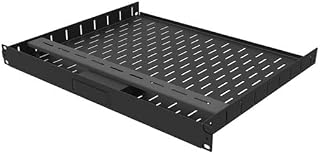 Regał 40 cm, płyty czołowe, wentylowana półka 1U i magnetyczna płyta czołowa do 1 x Apple TV R1498/1UK-ATV1, półki - R1498/1UK-ATV1