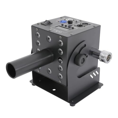 Máquina de chorro de CO2 con LED, máquina de niebla para escenario con control DMX y rociado ajustable | Cañón de humo digital de 8-10 m para espectáculos profesionales, fiestas, bodas y discotecas miniatura 4