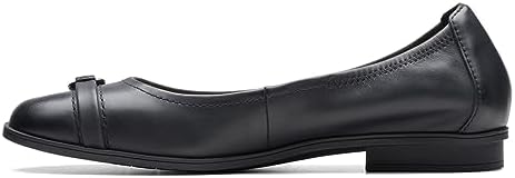 Clarks Women's Lyrical Sky Mule, Black Leather, 11 Wide | Image 4
