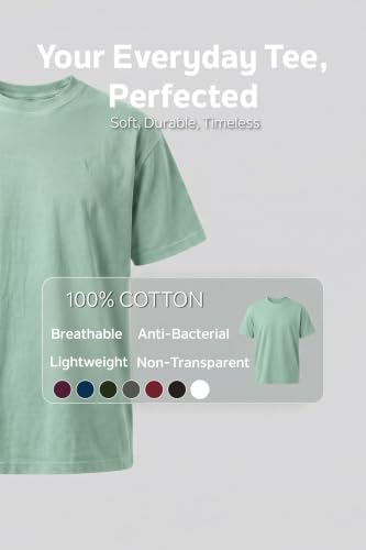 Image of Van Heusen Men's Crew Neck T-Shirt - Soft & Breathable Cotton | Regular Fit | Comfortable Everyday Casual Wear | Short Sleeves | Summer Favorite |Solid Colors | Style 60052|Available in Pack of 1 & 2