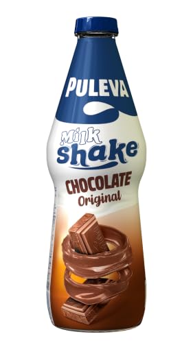 Puleva - Batido Puleva de Cacao, Rico en Calcio, Proteínas y Vitamina D, Sin Gluten, Bebida Láctea Nutritiva, Para Desayuno y Merienda, Indicado para Niños y Familias, Botella de 1 L