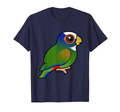White-crowned Pionus Cute Cartoon Birdorable Parrot Bird T-Shirt