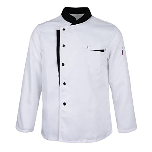 Veste à manches longues blanche M pour serveur d'hôtel
