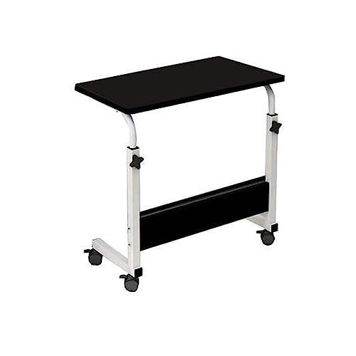 ZABEES Mesa auxiliar pequeña para computadora de altura ajustable, escritorio portátil de pie, mesa de trabajo para mesita de noche