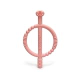 toddletot Toothee Teether Training Toothbrush (Pink) | for Baby 6-24 Months, Easy-Grip Handle, Triple Angle Bristles | Oral Care for Sensitive Gums | Cleans and Massages All Sides at Once