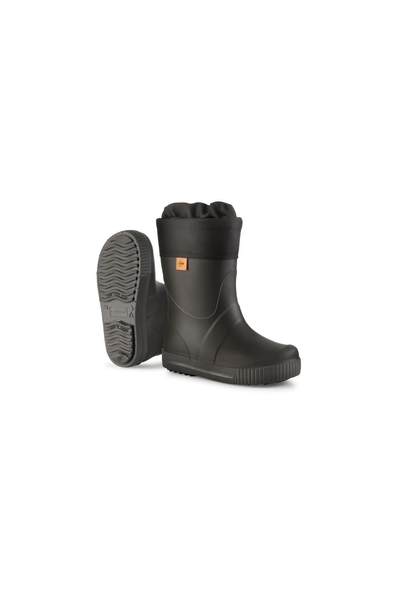 Dunlop Puddle Jumper Kids Wellingtons | Wellingtons  | Black  | UK Size 7.5