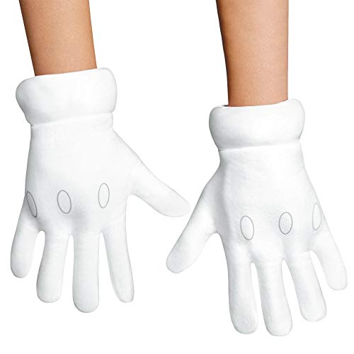 Disguise Super Mario Gloves White