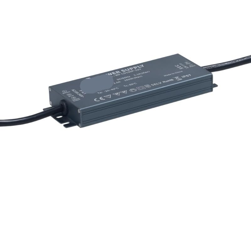 Fuente de alimentación de luz for Estante de Armario, 150W, DC12V, Fuente de alimentación Led Resistente al Agua, Fuente de alimentación for luz de Armario de Alta Potencia