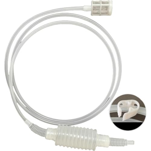 HSTWODE 1 tubo sifone in silicone lunghezza 1,7 m, tubo di riempimento per sollevamento vini, brewing sifone pantaloni per vino birra produzione