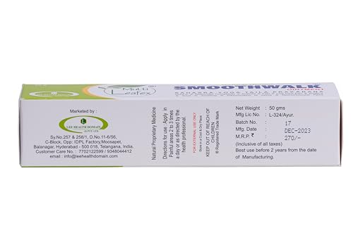 Image of Smoothwalk Ointment 50Gm, Knee Pain, Joint Pain, Suitable For Back Pain & Shoulder,Arthritis Related Pain, Muscle Pain100% Ayurvedic Formula