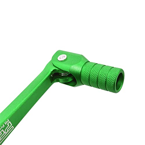 Image of Gear Shift Lever, CNC Rod Alloy Aluminium Gear Shifter Lever Fits for Motorcycle BSE CRF 110 Apollo TTR 125 Motorcycle 50cc 110cc 250cc Dirt Pit Bike (Green)