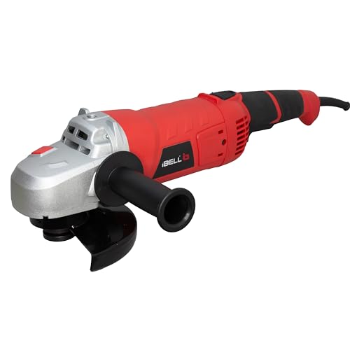 Image of IBELL IBL AG18-24 Professional 2400W Angle Grinder | Heavy Duty Industrial 8Kg Metal Body | 8500 RPM | 180mm (7 inch) Disc | For Metal, Concrete Cutting, Grinding & Polishing | 6 Months Warranty