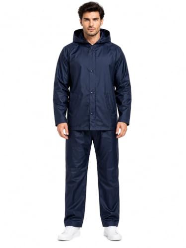 Image of Romano nx Men's 100% Waterproof Raincoat, Hooded, Reversible Double Layer, 3 Years Warranty