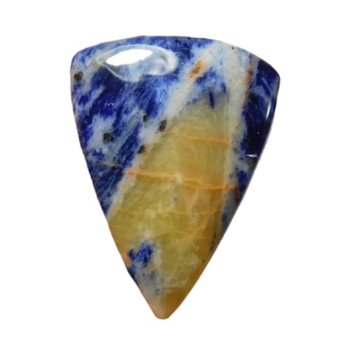 Cabochon sodalite naturelle trillion 32x23mm pour la création de bijoux uniques