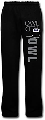 TBTJ Owl City Running Pants for Men Black Medium