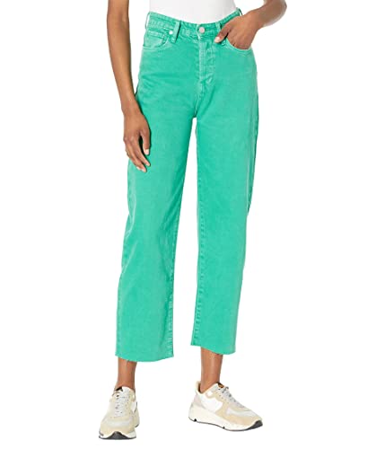 Blank NYC Baxter Straight Leg Five-Pocket Jeans in Green Green
