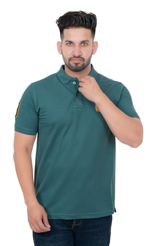Image of Stylish Men T-Shirt | Polo Neck | Casual Wear | Solid T Shirt | Collar t Shirt | Half Sleeve T Shirt | Regular Fit | Summer Wear Tshirt for Men