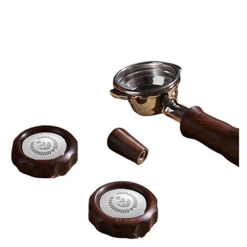 互換性がある エクスポバーロケット DIY改造キット ボトムレスポートフィルター対応 エスプレッソ対応 木製アクセサリーと0.2mmバスケット付き(NO logo)