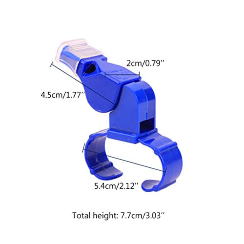 Silbato de dedo ajustable de plástico para árbitros miniatura 4