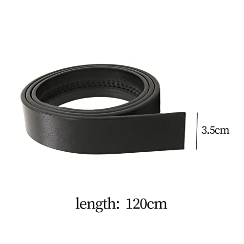 Men Ratchet Belt Replacement Strap Only PU Leather Belt Free Buckle Holeless Belt Adjustable3