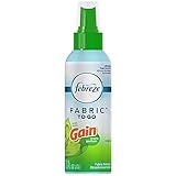 Febreze To Go Fabric Refresher 2.8 Ounce Spray, Gain Original Scent, 12 Pack