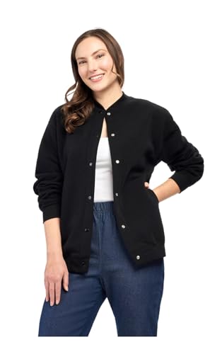 Womens Snap Up Jacket - Soft, Fleecy Lining for Three-Season Comfort2