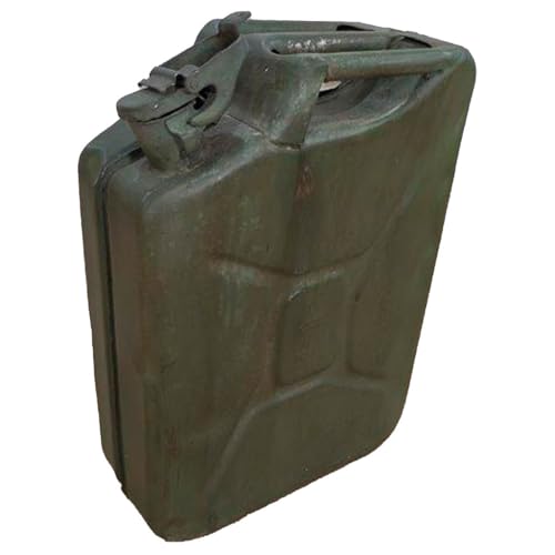 Bidón de metal con acabado artesanal