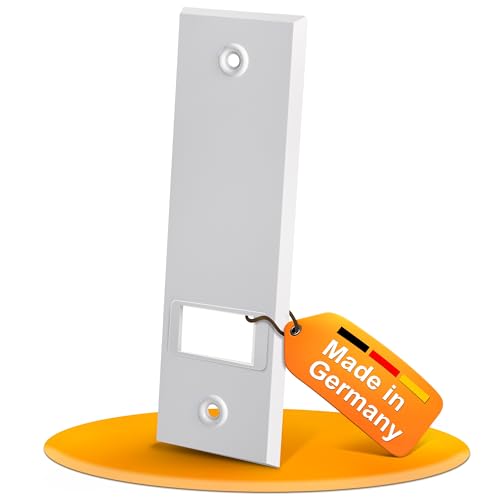 MEISTERBAU - Lot de 6 cache-sangles de volet roulant avec espacement des trous de 134 mm - Couvercle de volet roulant de qualité supérieure [fabriqué en Allemagne] - Couvercle pour sangle de volet