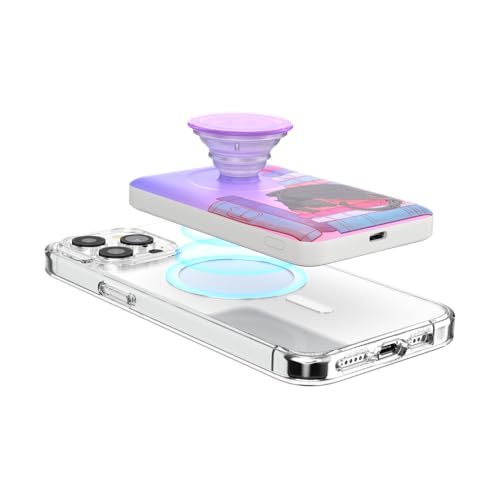 Image of PopSockets PowerPack for MagSafe, Portable Phone Charger, Magnetic Wireless Portable Charger, 5000mAh - Curled Up with A Good Book