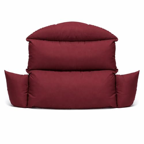 Image of ARMAISH India Double Seater Cushion Set - Polyester Fabric Padded Seat for Hanging Egg /Garden Jhula(Cushion ONLY MEHROOM)