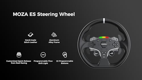 Image of MOZA RACING R5 Bundle - Advanced Racing Simulator Bundle for Realistic Driving Experience, Featuring High-Performance Wheelbase and Pedals - Perfect for Professional and Enthusiast Sim Racers
