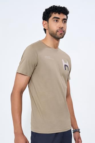 Image of 7 Alt by Pantaloons Men's 100% Cotton T-Shirt | Slim Fit | Round Neck | Half Sleeve