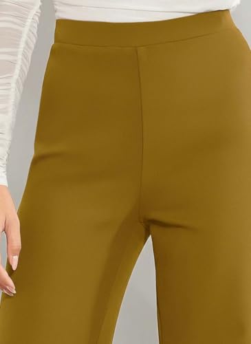 Image of KOTTY Women's High-Rise Straight Fit Stretch Pants for Office, Casual and Smart Wear