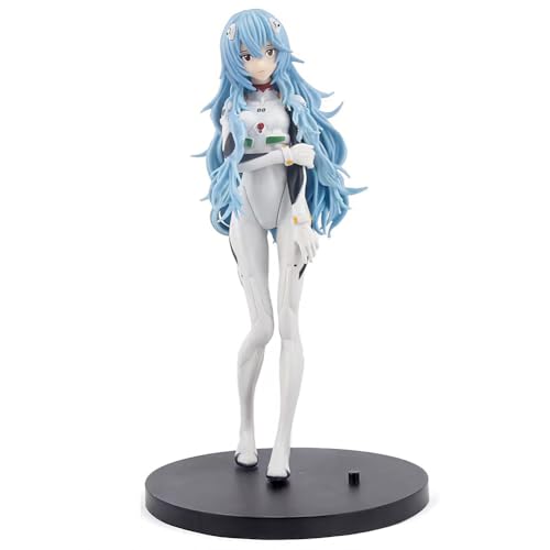 APPCRFM Evangelion Figure Ayanami Rei Popolare Anime Model Neon Genesis Eva Action Figure Statua Pvc Doll Collectibles Giocattoli Decorazione Della Scrivania Ornamenti Collezione Raccolta Toy-17CM