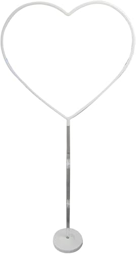 ABOOFAN Soporte de arco de 1 pieza en forma de corazón para globos en forma de globo para cumpleaños, boda, graduación, propuesta de matrimonio,