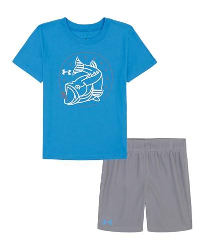 Image of Under Armour Boys' 2-Piece Short Sleeve T-Shirt and Shorts Set, Outdoor Collection
