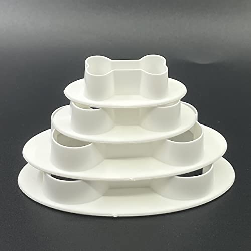Dog Bone Cookie Cutters, Bone Shape Cookie Cutters 4 Pcs/Set, Dog Treats Cookie Cutter, Homemade Dog Biscuit Treats Cutters Plastic Different Sizes Mini Small Medium Big #TOP6