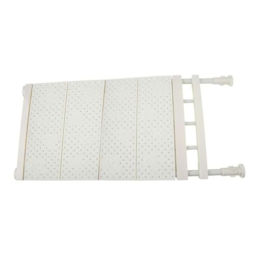 Beufee Erweiterbares Schrankspannregal, verstellbares Lagerregal Kleiderschrank Regale Lagerregal Trennregal Einstellbarer Organizer DIY Divider Separator für Schrank Kleiderschrank(L-Weiß)