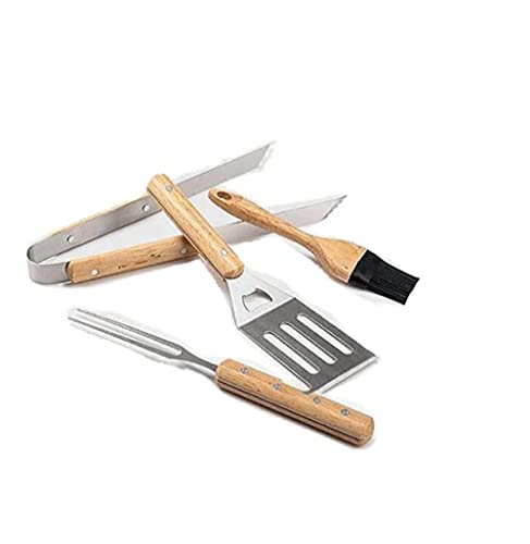 Juego de herramientas para barbacoa, accesorios de acero inoxidable, utensilios completos para parrilla al aire libre, herramientas para amigos y familiares