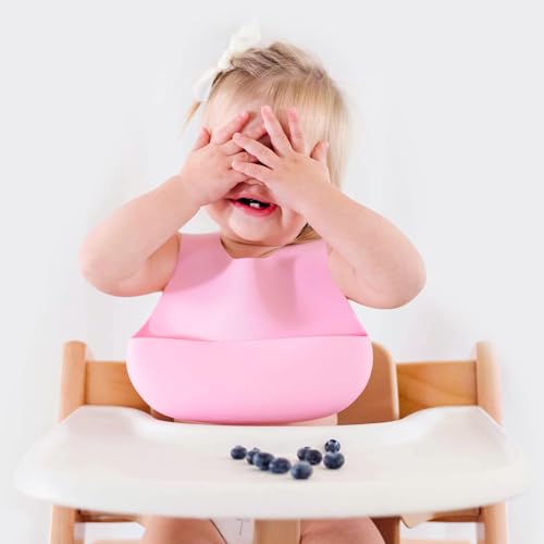 Magnetic Silicone Baby Bib – Waterproof, Dishwasher Safe, BPA Free Food-Grade, Feeding Bib for Infants and Toddlers4